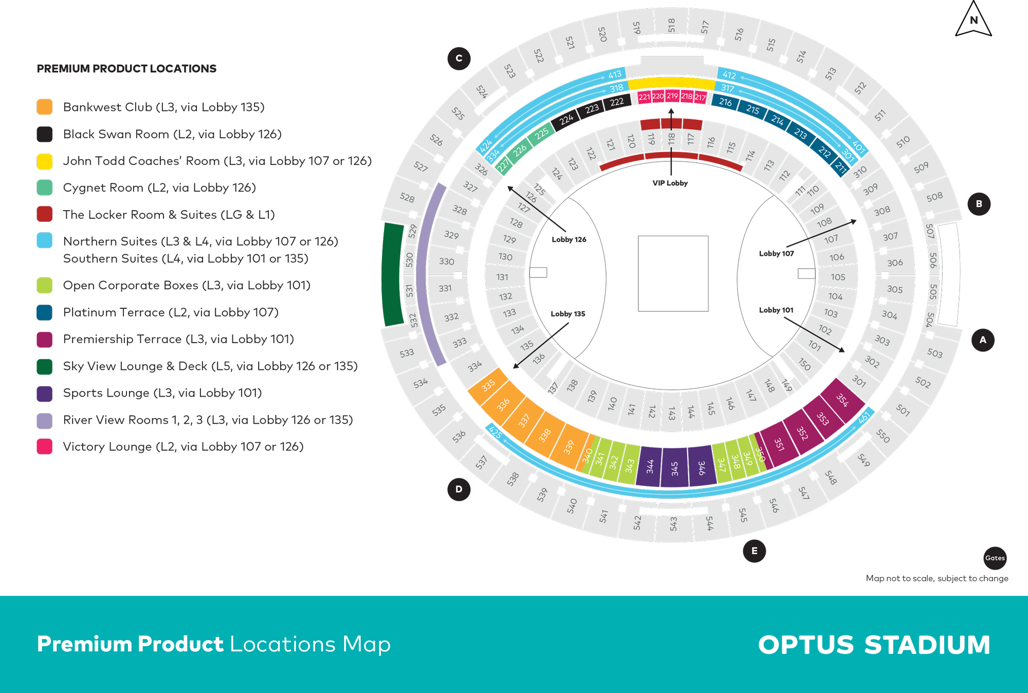 Optus Stadium Map 2024